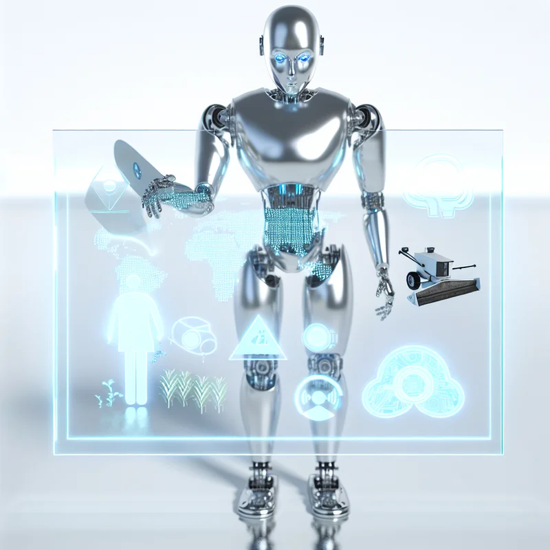 A visual representation of Revolutionizing Agriculture: The Role of AI in Modern Farming featuring AI technologies and industry-specific elements.