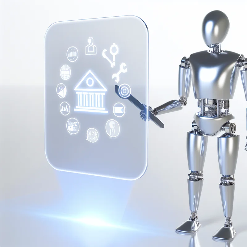 A visual representation of Harnessing AI for Finance: Transforming the Future of Financial Services featuring AI technologies and industry-specific elements.